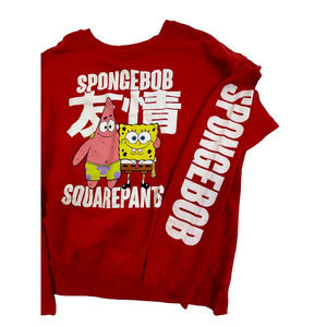 Sponge Bob Square Pants Red Adult XL sweatshirt